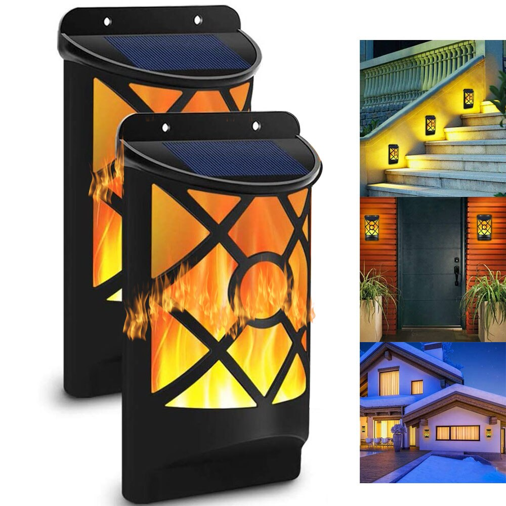 Lampe  flamme LED à énergie solaire