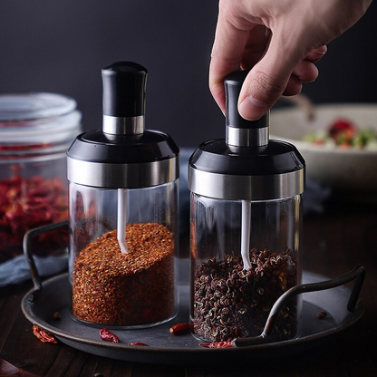 Bouteille à bouchon cuillère intégrée
